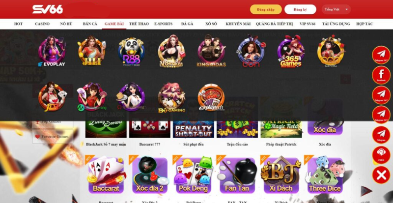 Các Trò Chơi Nổi Bật Tại Casino Online Tại SV66